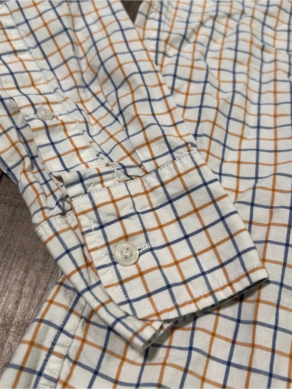 J.Crew Button Down Shirt Size Small Plaid‎ Long Sleeve Light Weight Shirting